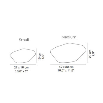 Specification Image for Oluce Stones Outdoor Floor Light