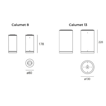 Specification Image for Artemide Architectural Calumet LED Outdoor Ceiling Light