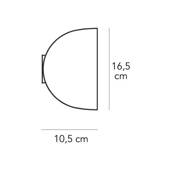 Specification Image for Fontana Arte IO LED Wall Lamp