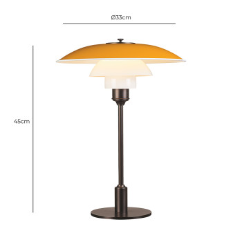 Specification Image for Louis Poulsen PH 3½-2½ Table Lamp