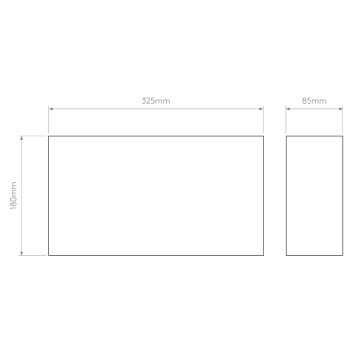 Specification Image for  Astro Pella 325 Wall Light