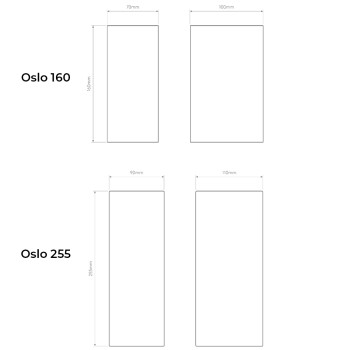 Specificastion Image for Astro Oslo LED Wall Light 