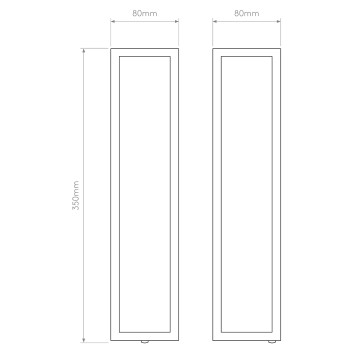 Specification Image for Astro Salerno Exterior Wall Light 