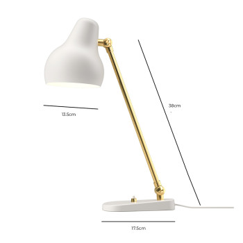 Specification Image for Louis Poulsen VL38 LED Table Lamp