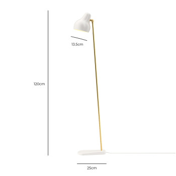 Specification Image for Louis Poulsen VL38 LED Floor Lamp