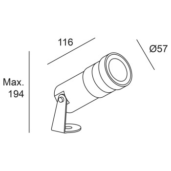 Specification Image for Light Attack Moonlight LED Outdoor Spotlight