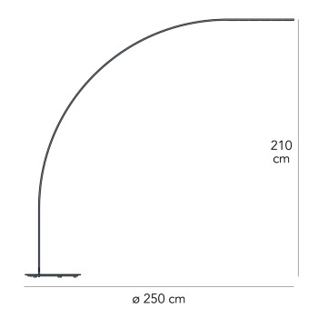 Specification Image for Fontana Arte Yumi LED Floor Lamp