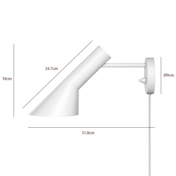 Specification Image for Louis Poulsen AJ Wall Light 