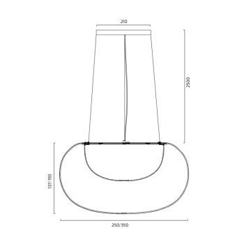 Specification Image for Zero Mist LED Suspension