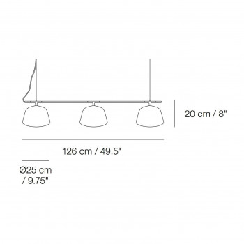 Specification image for Muuto Ambit Rail Suspension