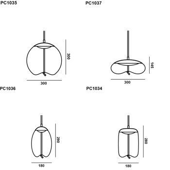Specification Image for Brokis Knot LED Pendant