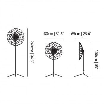 Specification Image for Moooi Filigree Floor Lamp