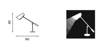 Specification Image for Northern Birdy Table Lamp