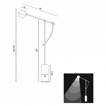 Specification Image for Northern Balancer Floor Lamp