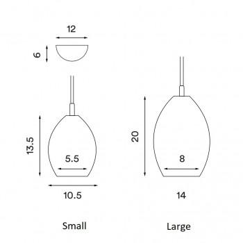 Specification Image for Northern Unika Pendant