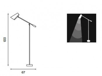 Specification Image for Northern Birdy Floor Lamp