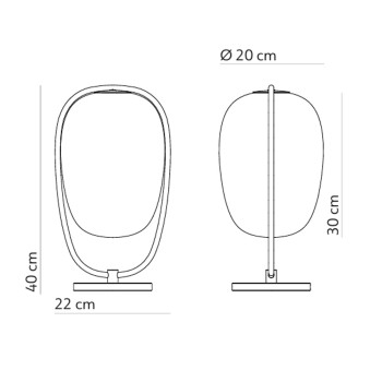 Specification Image for KDLN Lanna Table Lamp