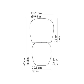Specification Image for KDLN Hive Table Lamp