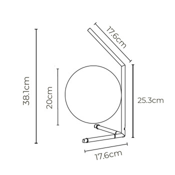 Specification Image for Flos IC T1 Low Table Lamp