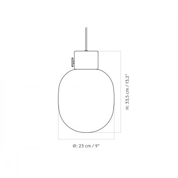 Specification image for Audo Copenhagen JWDA Pendant