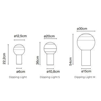 Specification Image for Marset Dipping Light LED Table Lamp