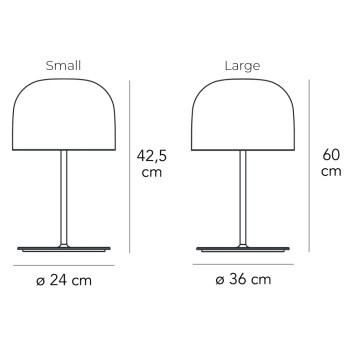 Specification Image for Fontana Arte Equatore LED Table Lamp
