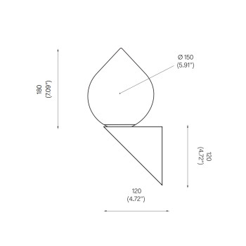 Specification Image for Michael Anastassiades Bob Wall Light