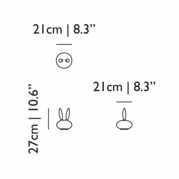 Specification Image for Moooi Pet Light Purr Table Lamp