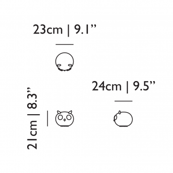 Specification Image for Moooi Pet Light Uhuh Table Lamp