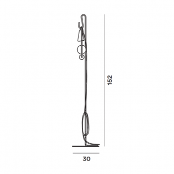 Specification Image for Foscarini Filo Floor Lamp