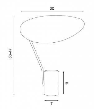Specification Image for Northern Ombre Table Lamp
