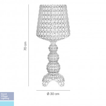 Specification image for Kartell Mini Kabuki LED Table Lamp