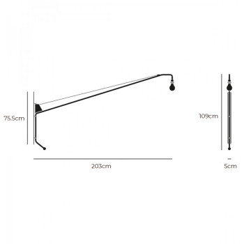 Specification Image for Vitra Potence Wall Light