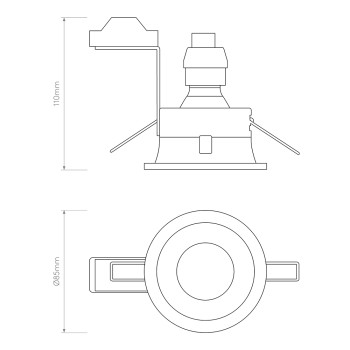 Specification Image for Astro Minima IP65 Recessed Light