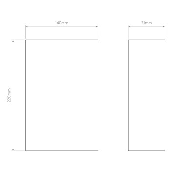Specification Image for Astro Serifos 220 Wall Light