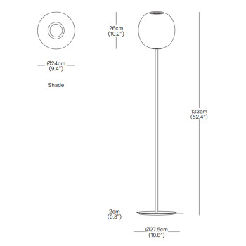 Specification Image for Resident Bloom Floor Lamp