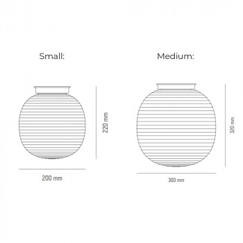 Specification Image for New Works Lantern Globe Ceiling Light