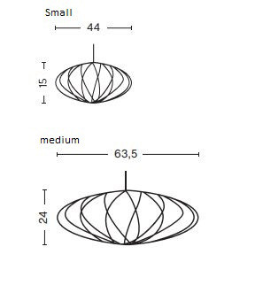 HAY Nelson Saucer Crisscross Bubble Pendant specification