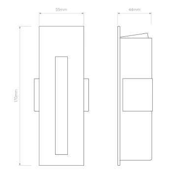 Specification Image for Astro Borgo 55 LED Recessed Light