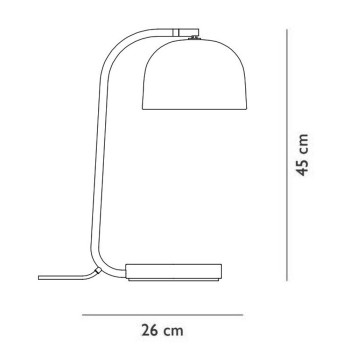 Specification Image for Normann Copenhagen Grant LED Table Lamp