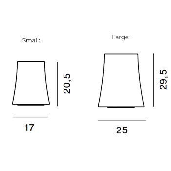 Specification Image for Foscarini Birdie Zero Table Lamp