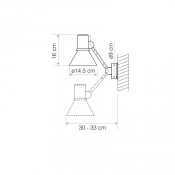 Specification Image for Anglepoise Type 80 W2 Wall Lamp