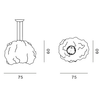 Specification Image for Foscarini Nuée LED Pendant