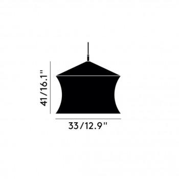 Specification Image for Tom Dixon Beat Waist LED Pendant