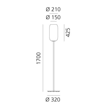 Specification Image for Artemide Gople Floor Lamp