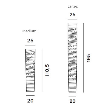 Specification Image for Foscarini Tress Floor Lamp