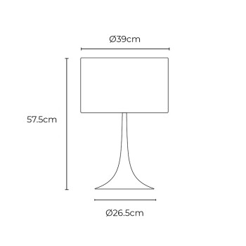 Specification Image for Flos Spun Table Lamp
