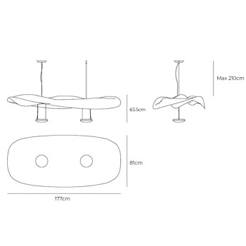 Specification Image for Artemide  Cosmic Angel Suspension Light