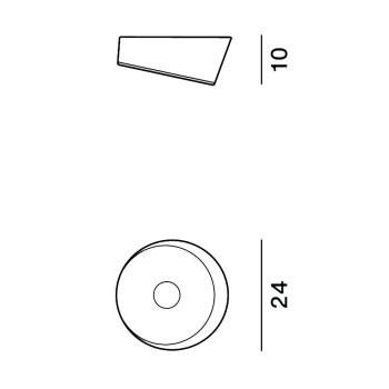 Specification Image for Foscarini Lumiere XXS LED Wall/Ceiling Light
