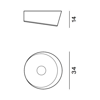 Specification Image for Foscarini Lumiere XXL LED Wall/Ceiling Light